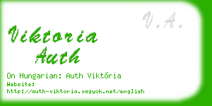 viktoria auth business card